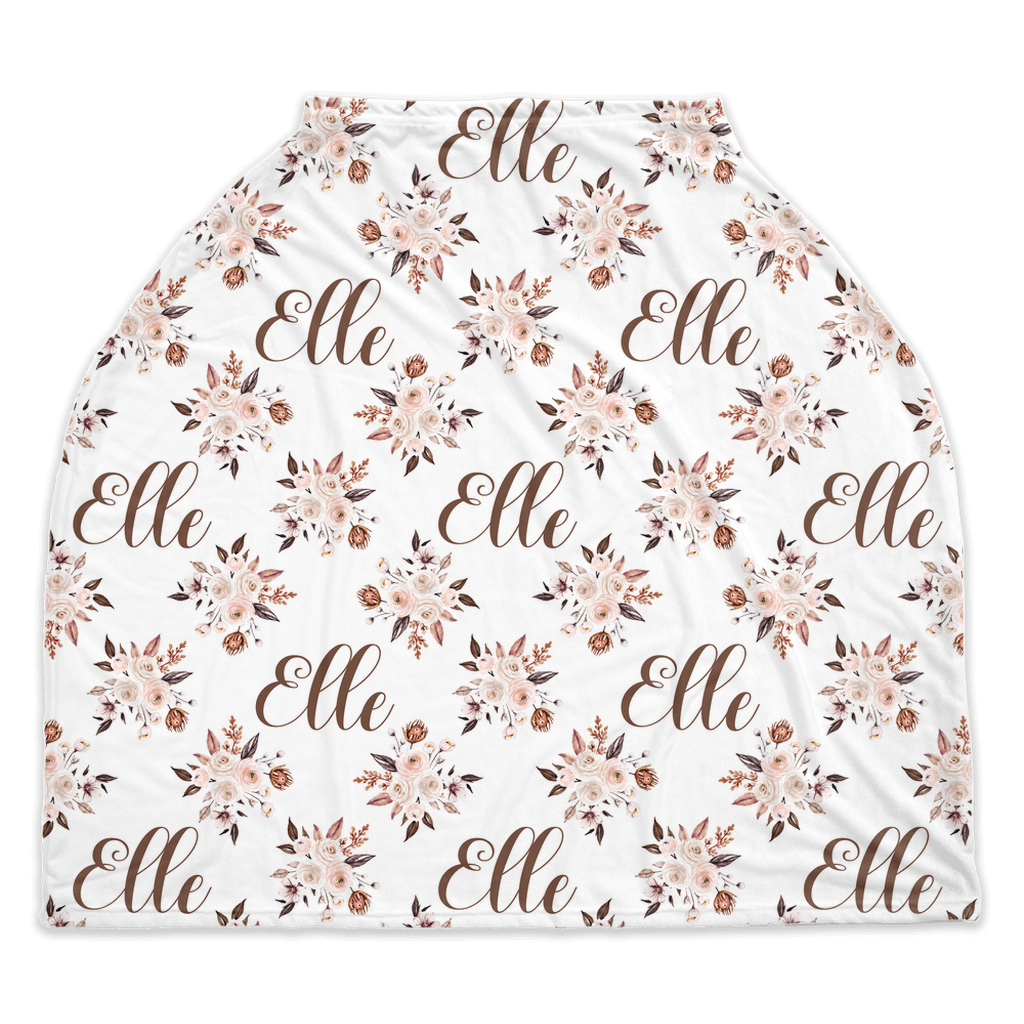 Boho Floral Monogram Accessories Set (Bun070)
