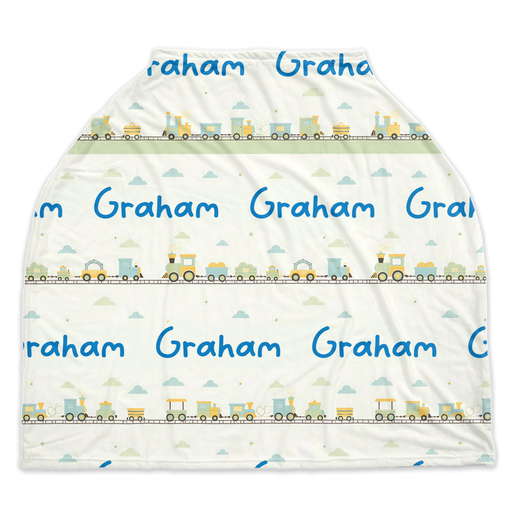 Choo Choo Cuddles Car Seat Cover (A161)
