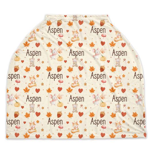 Autumn Woodland Car Seat Cover (A187)