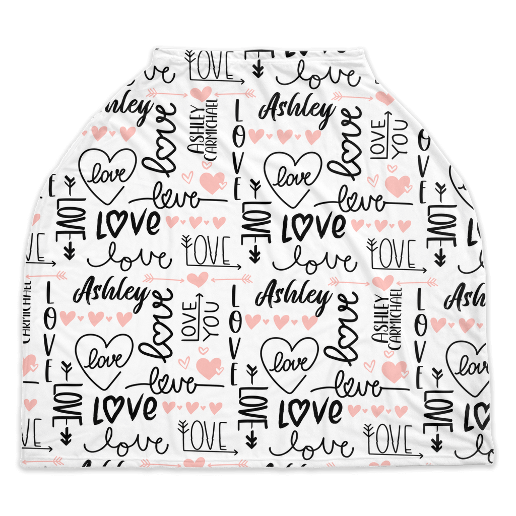 Love All Over Car Seat Cover (A206)