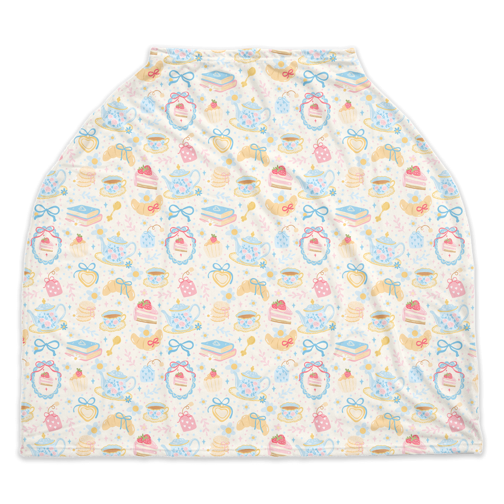 Abby Elaine's Tea Party Car Seat Cover (A119)