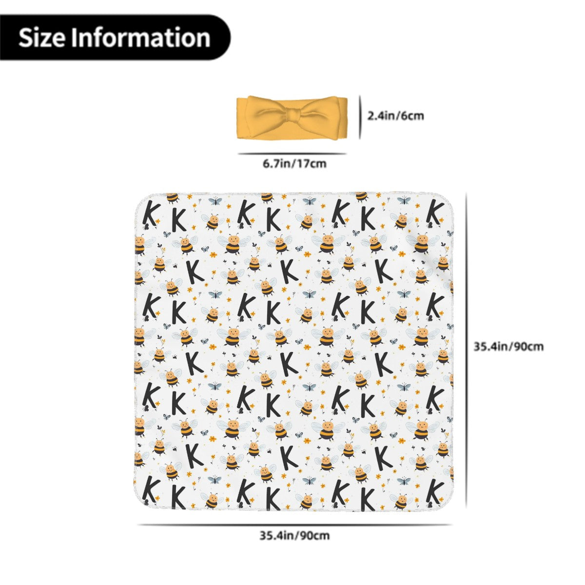Sweet Honey Bee Baby Swaddle Set (B287)