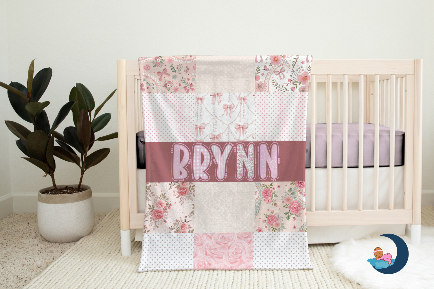 Pearl & Rose Garden Blanket (B186)