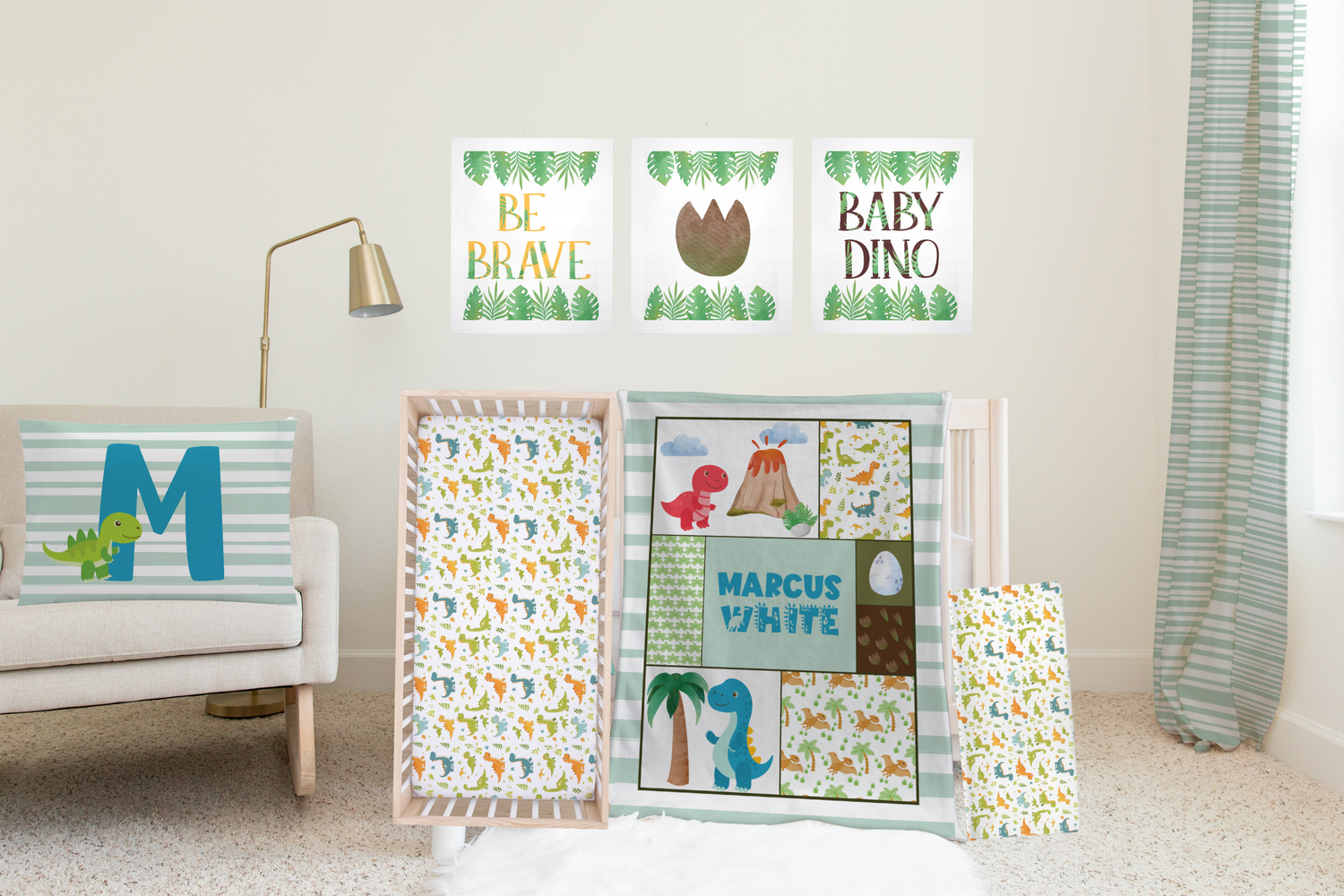 Playful Dino Bedding Set (N044)