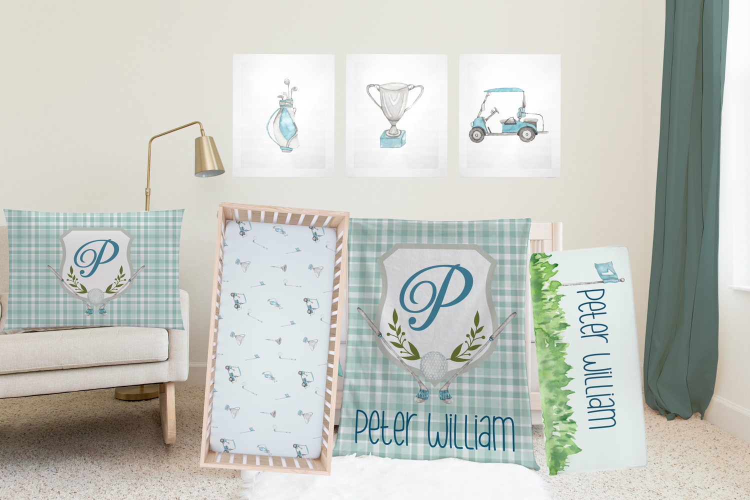 Preppy Country Club Bedding Set (N036)