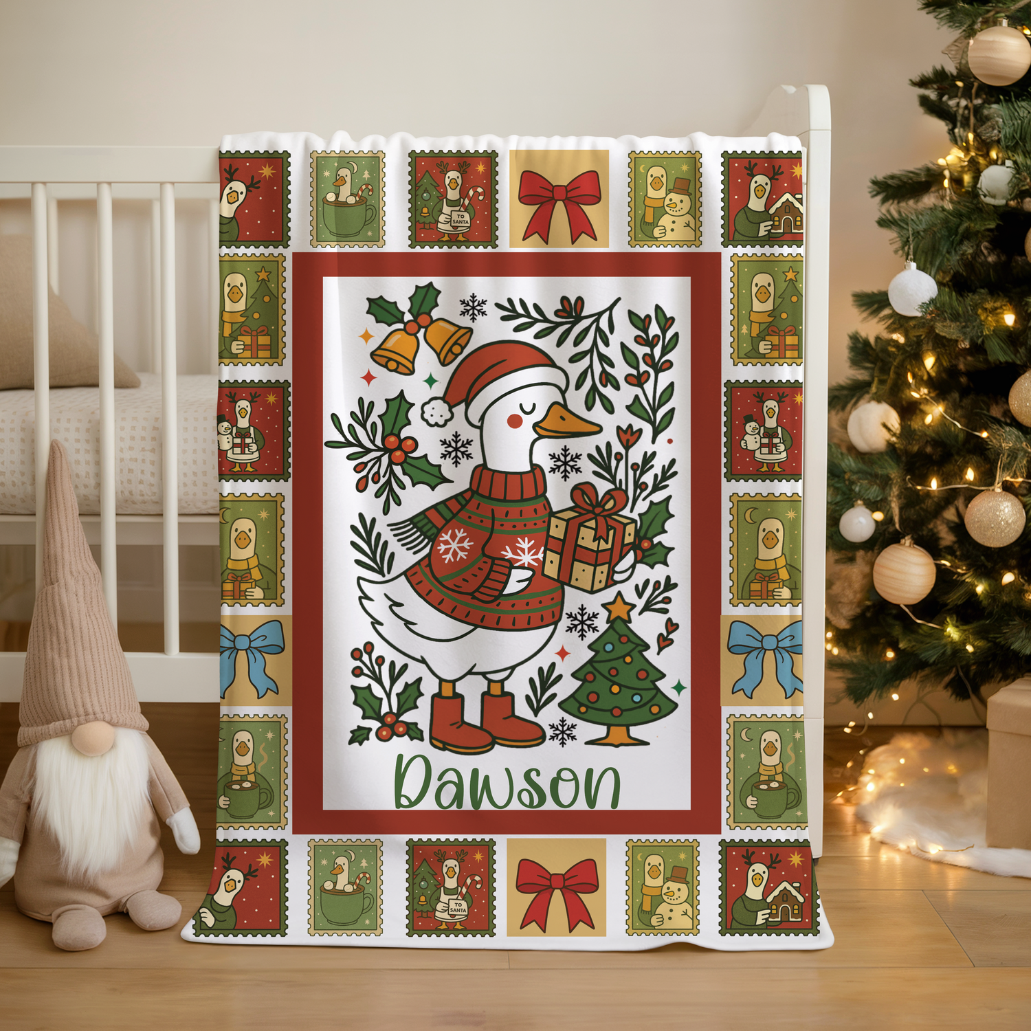 Merry Goosemas Blanket (B229)