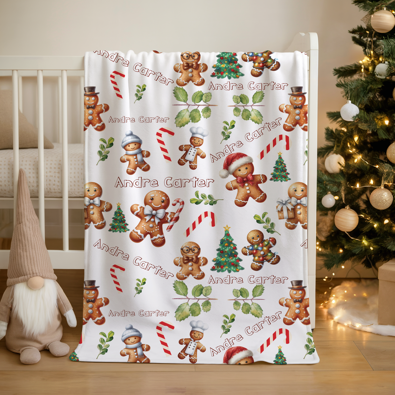 Gingerbread Man Blanket (B038)