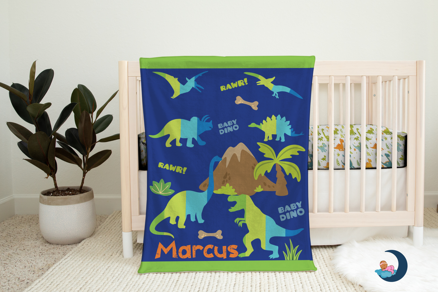 RAWR! Dinosaur Blanket (B166)