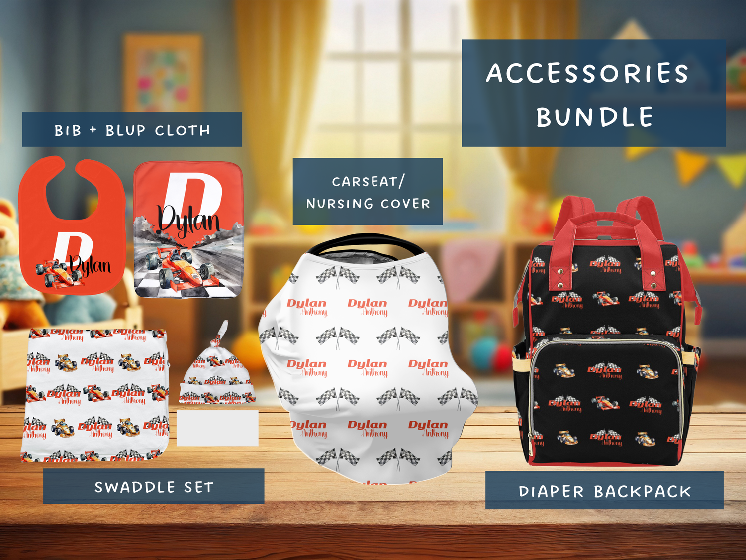 Little Racer Accessories Set (Red)(Bun018)