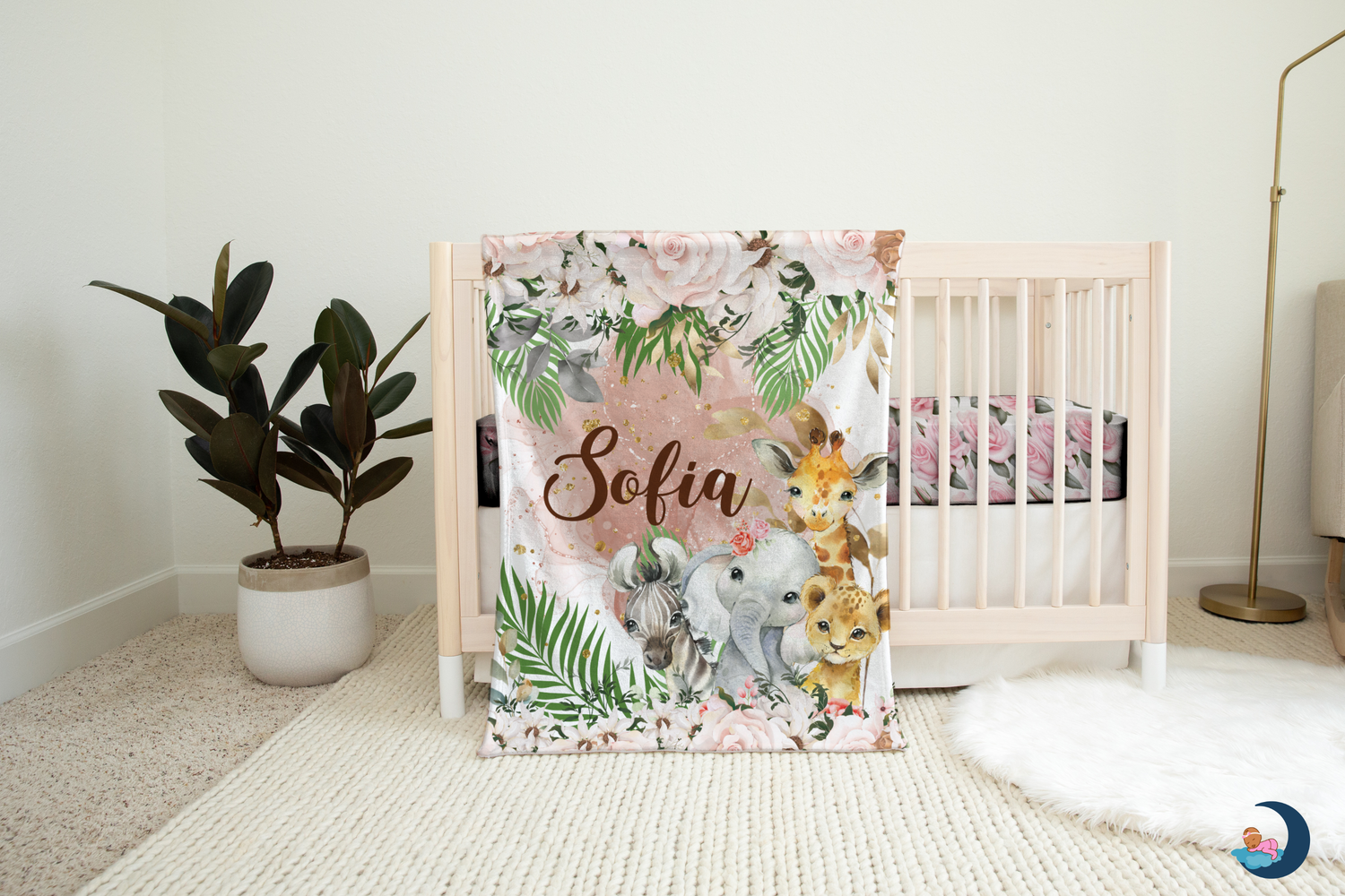 Floral Safari Blanket (B108)