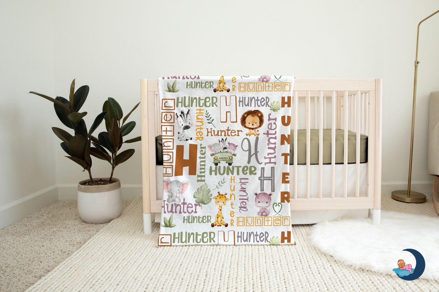 Safari Name Blanket (B107)