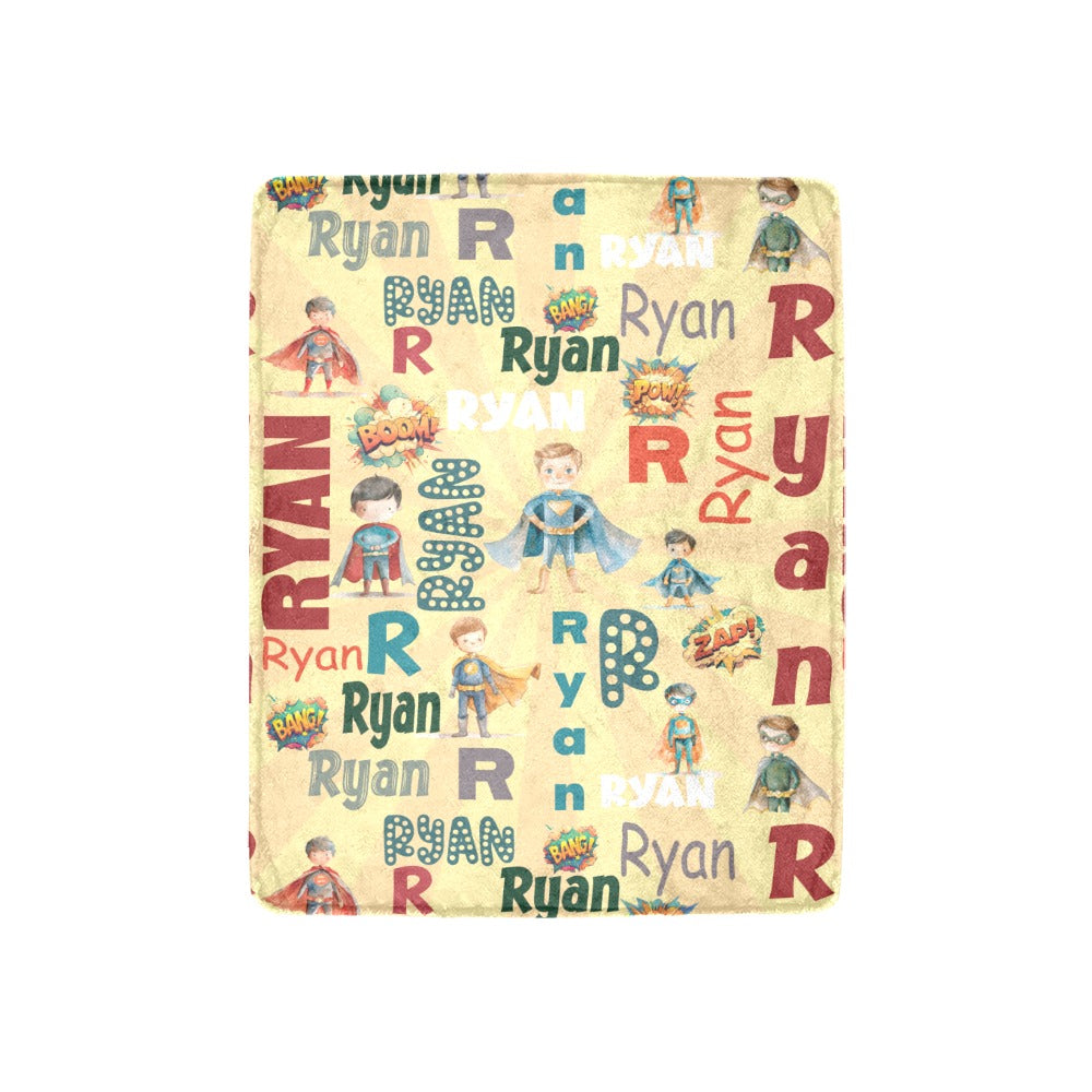 Superhero Name Blanket (B198)