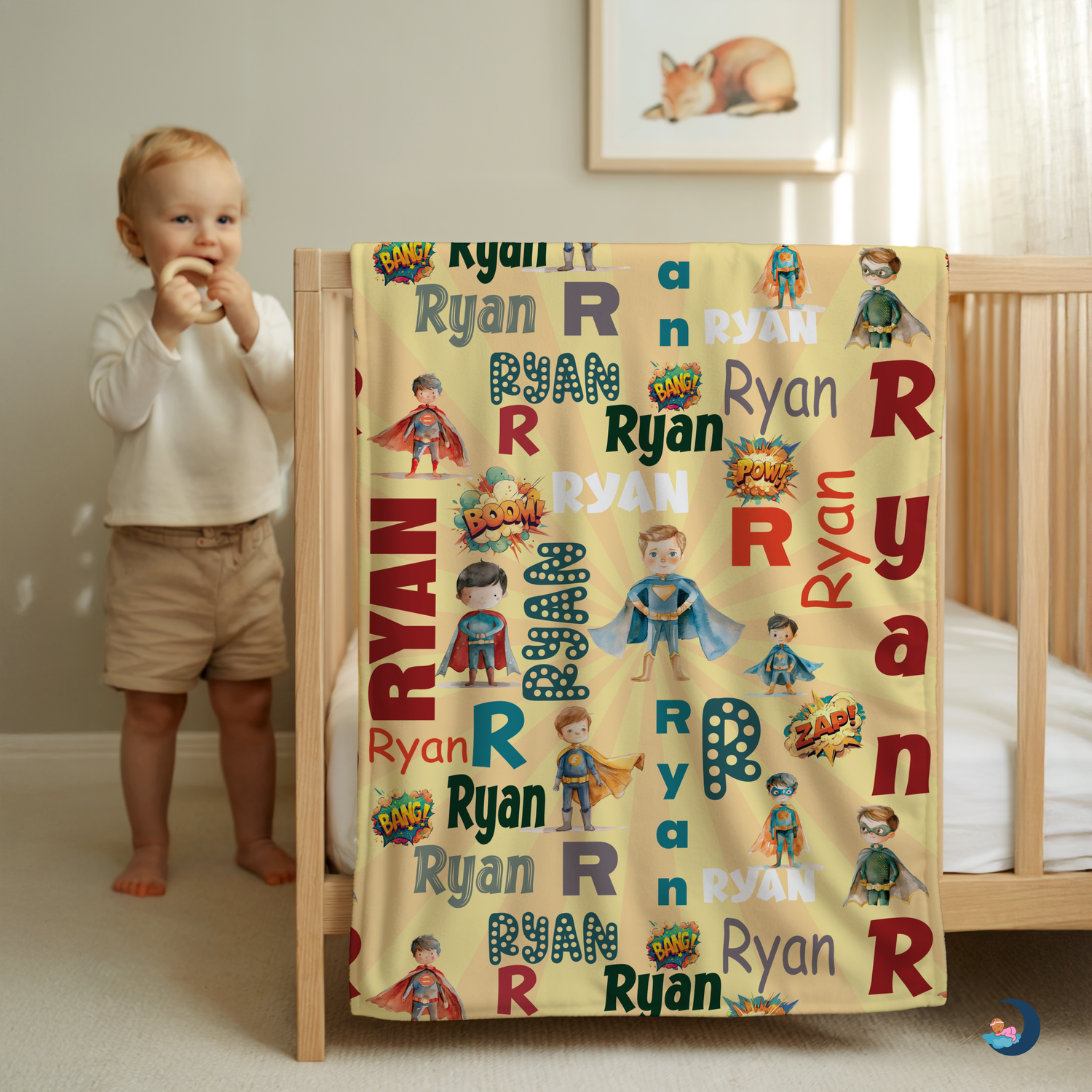 Superhero Name Blanket (B198)