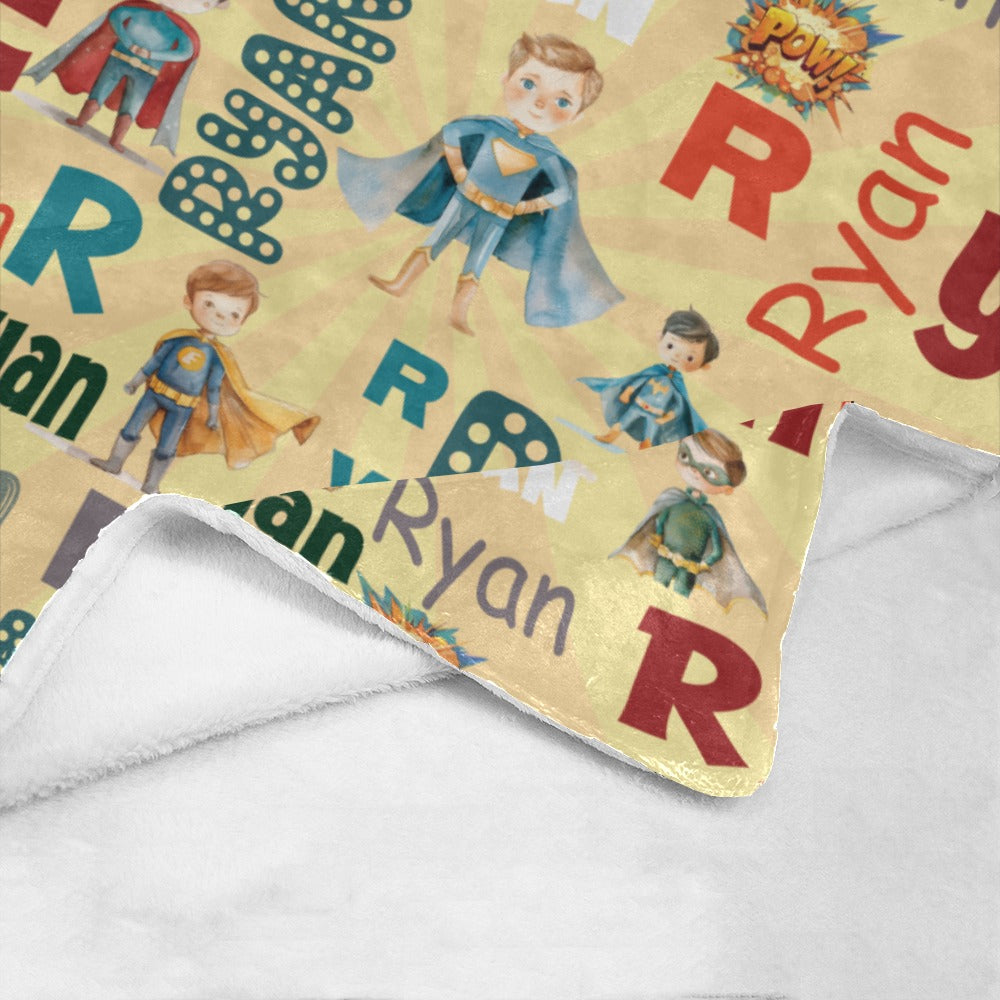 Superhero Name Blanket (B198)
