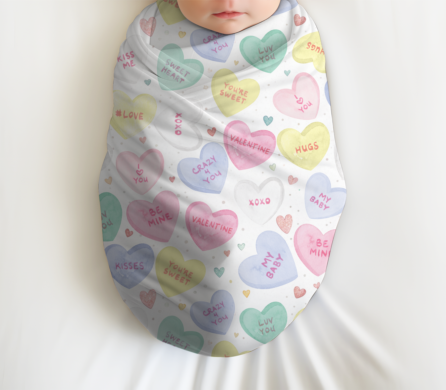 Candy Heart Swaddle Set (B266)