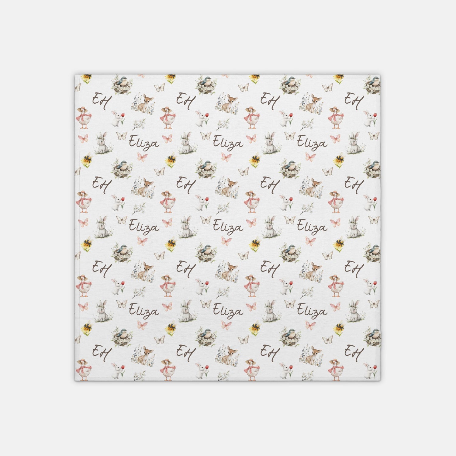 Cottagecore Garden Animals Swaddle Set (B161)