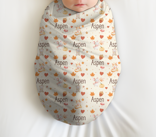 Autumn Woodland Swaddle Set (B210)
