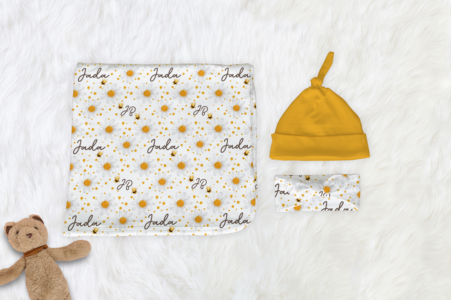 Cottagecore Wildflower Garden Swaddle Set (B170)