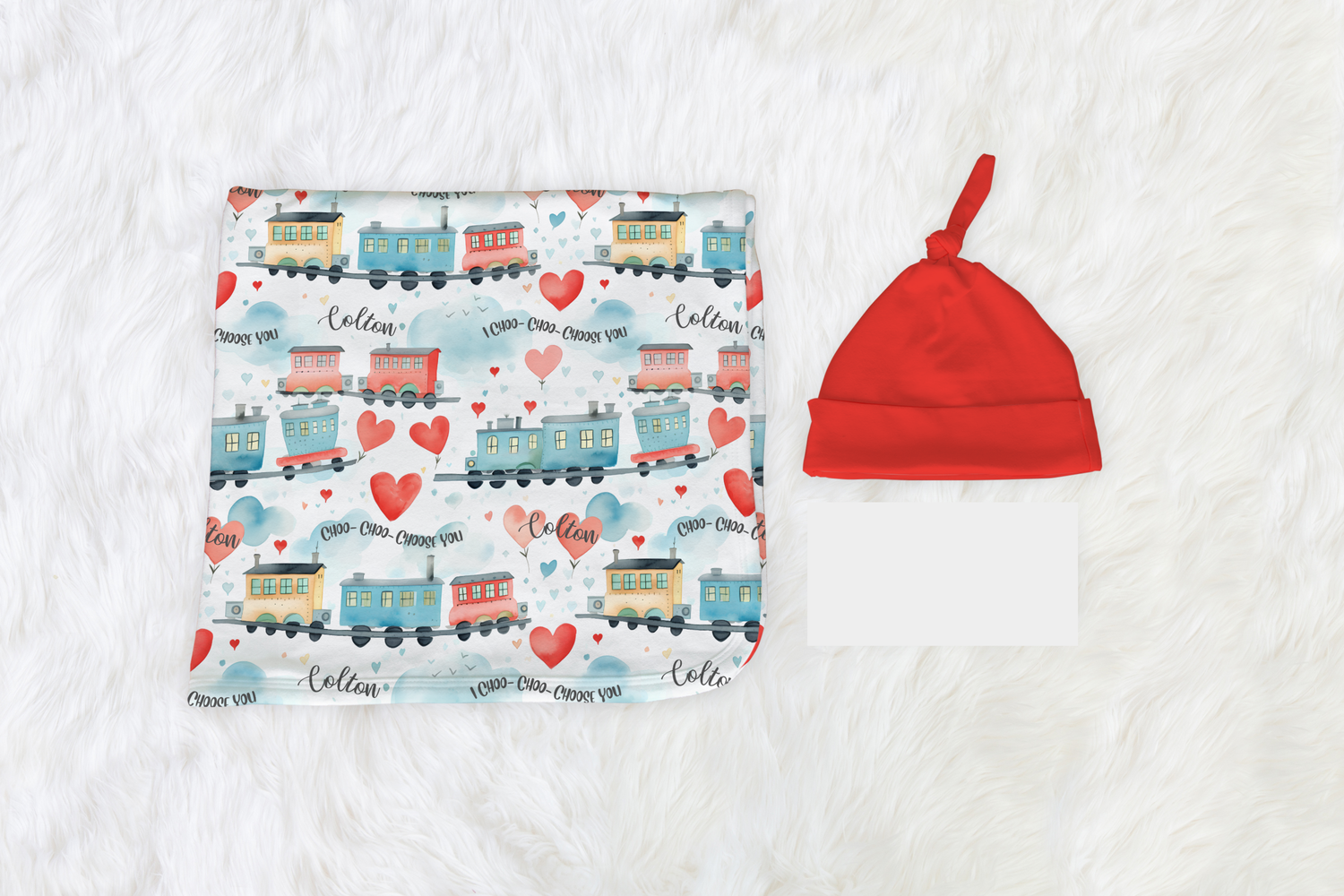 Choo Choo Love Swaddle Set (B264)