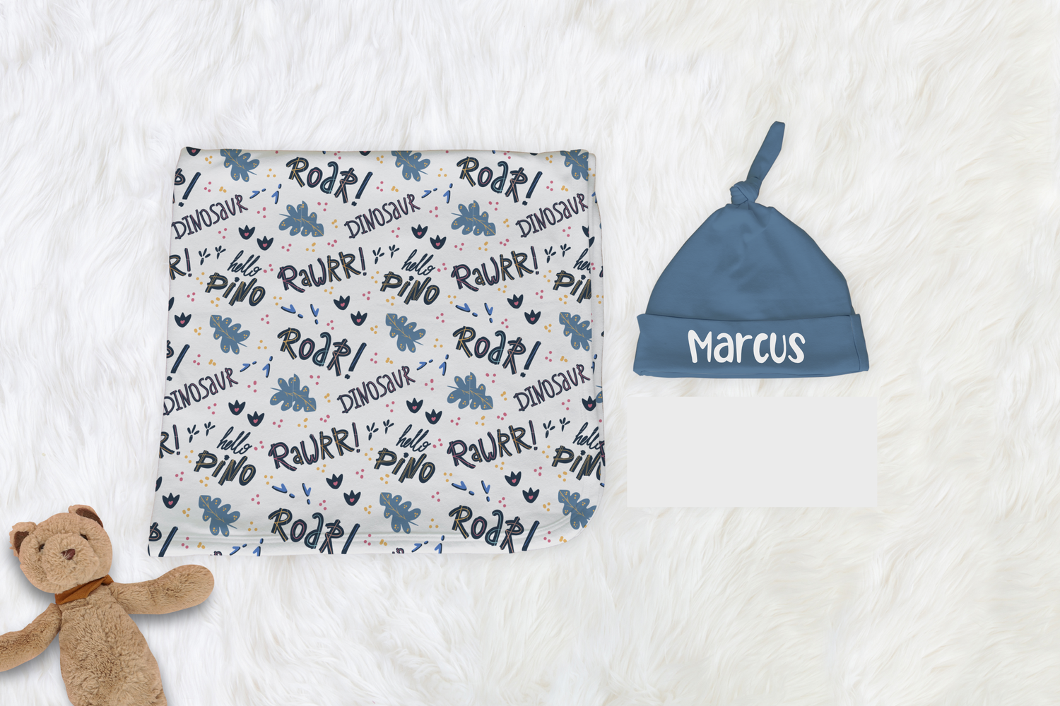 RAWR! Dinosaur Swaddle Set (B146)