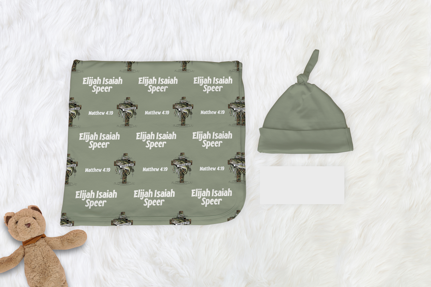 Little Fisher of Men Swaddle Set (B236)