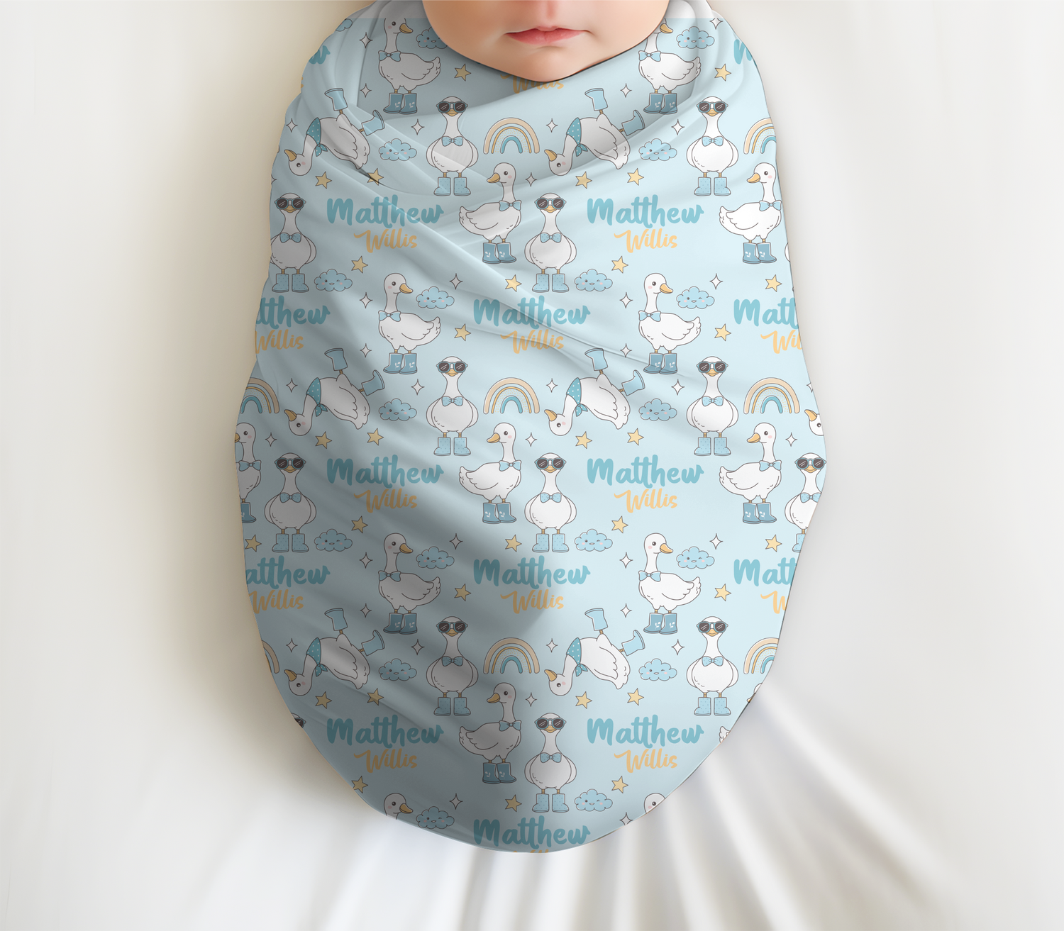 Silly Goose: Goose in Boots Swaddle Set (B179)