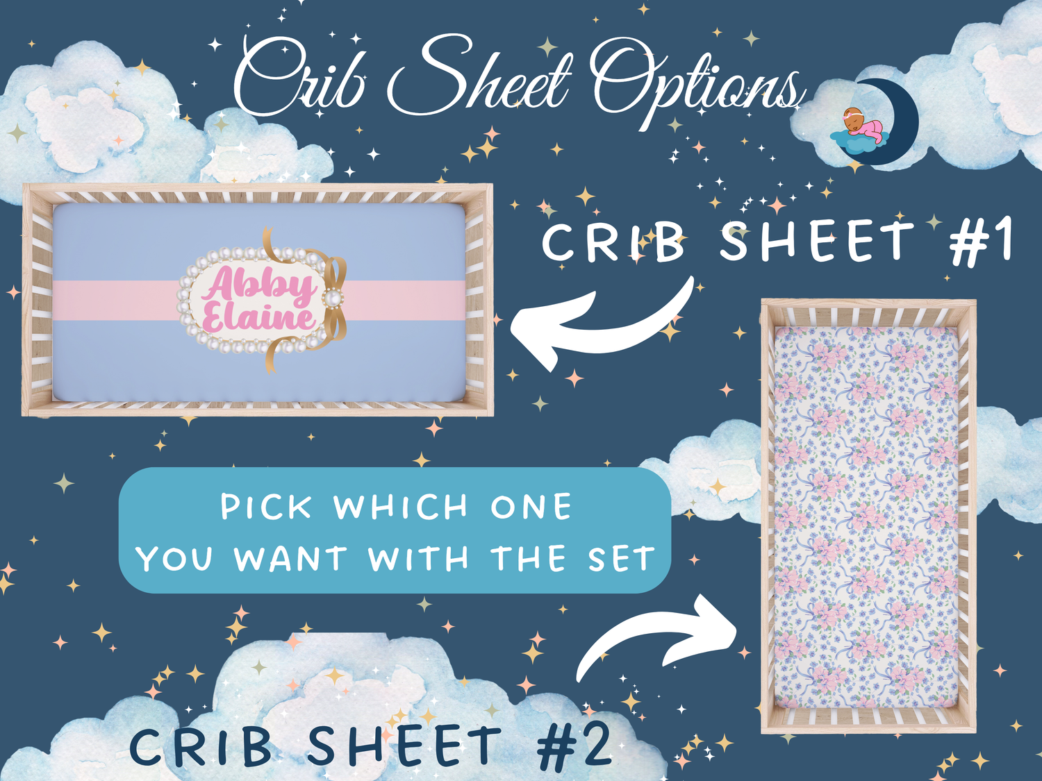 Abby Elaine's Vintage Bows & Blossom Bedding Set (N035)