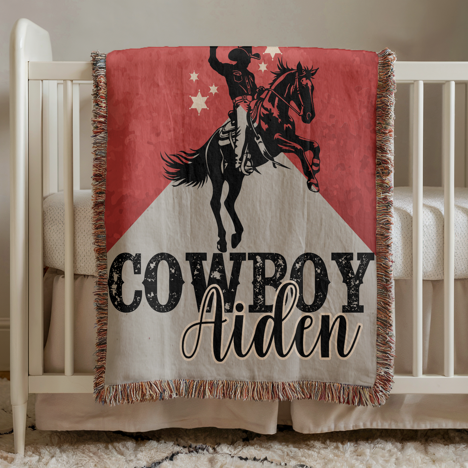 Saddle Up Cowboy Blanket (B277)