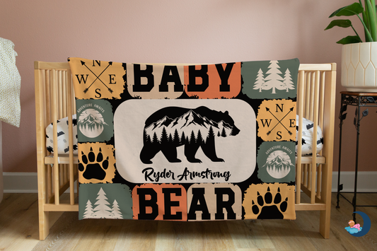 Baby Bear Woodland Blanket (B216)