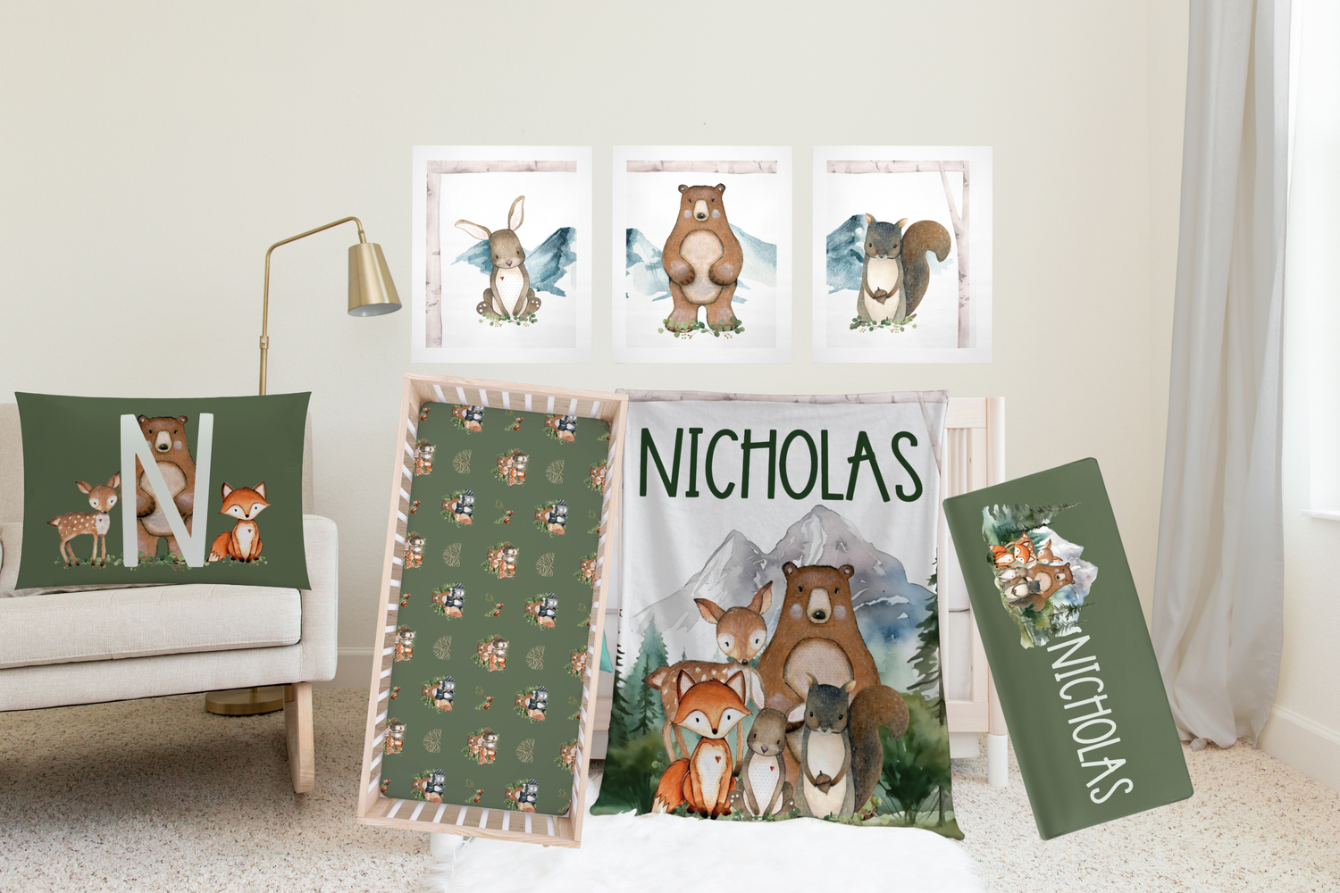 Woodland Theme Bedding Set (N001)