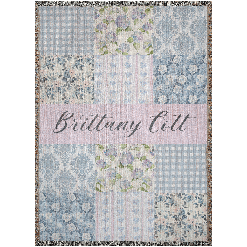 Grandmillennial Garden Blanket (B185)