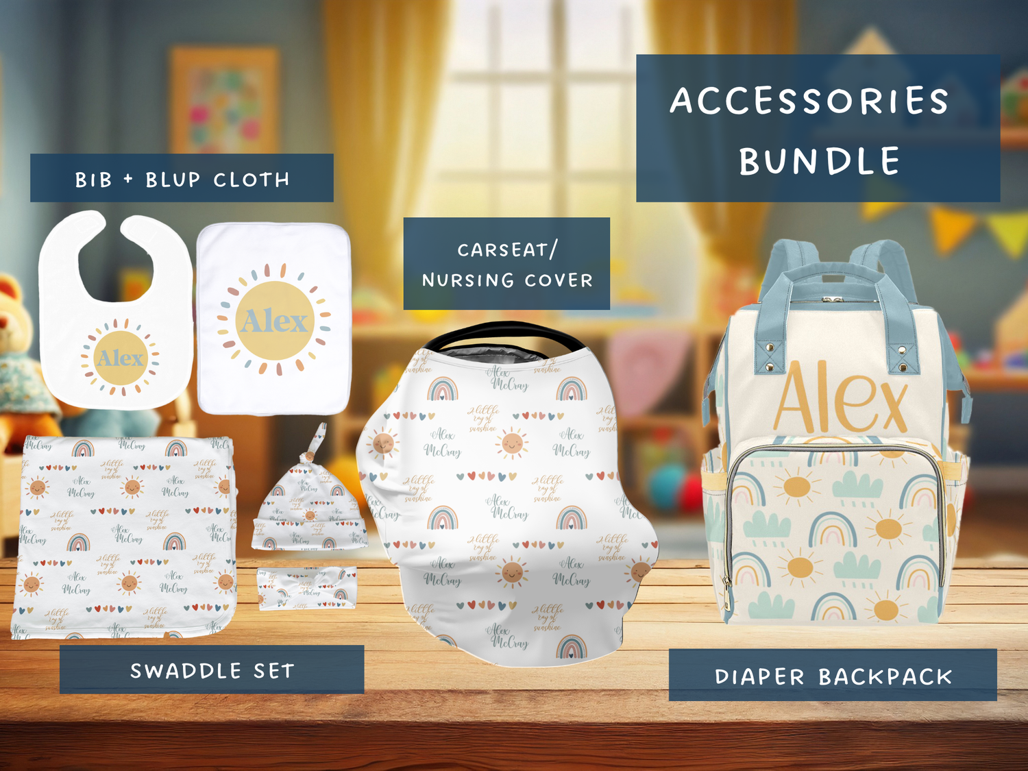 You are my Sunshine Accessories Set (Bun041)