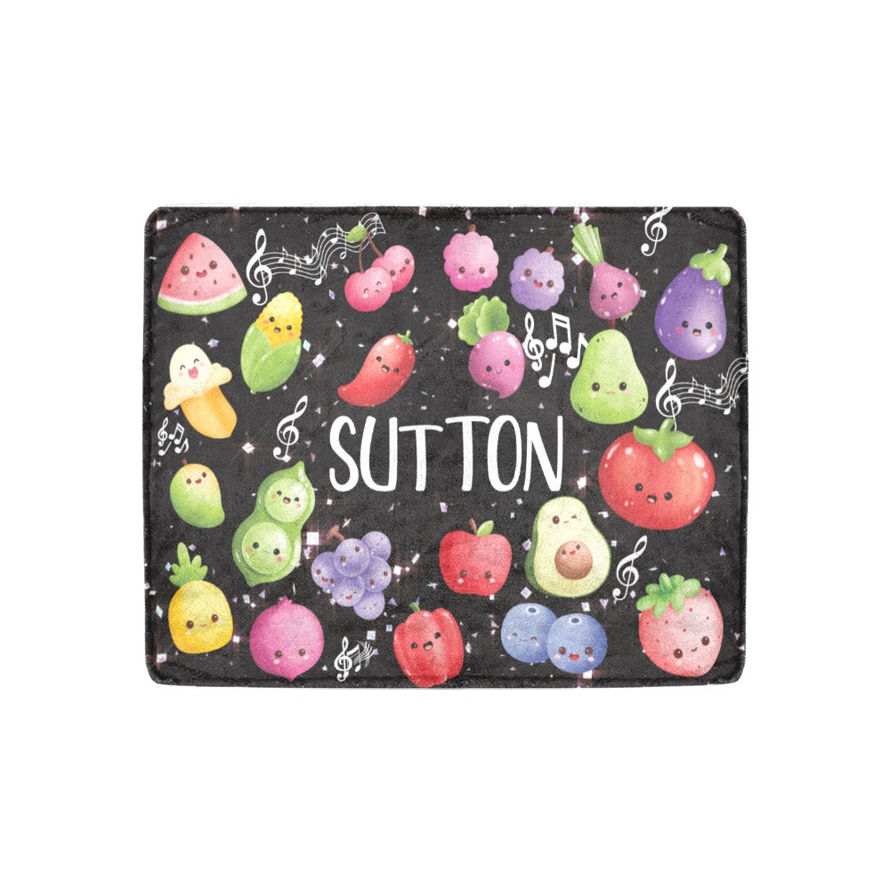 Kawaii Fruits 'n Veggies Party Blanket (B194)