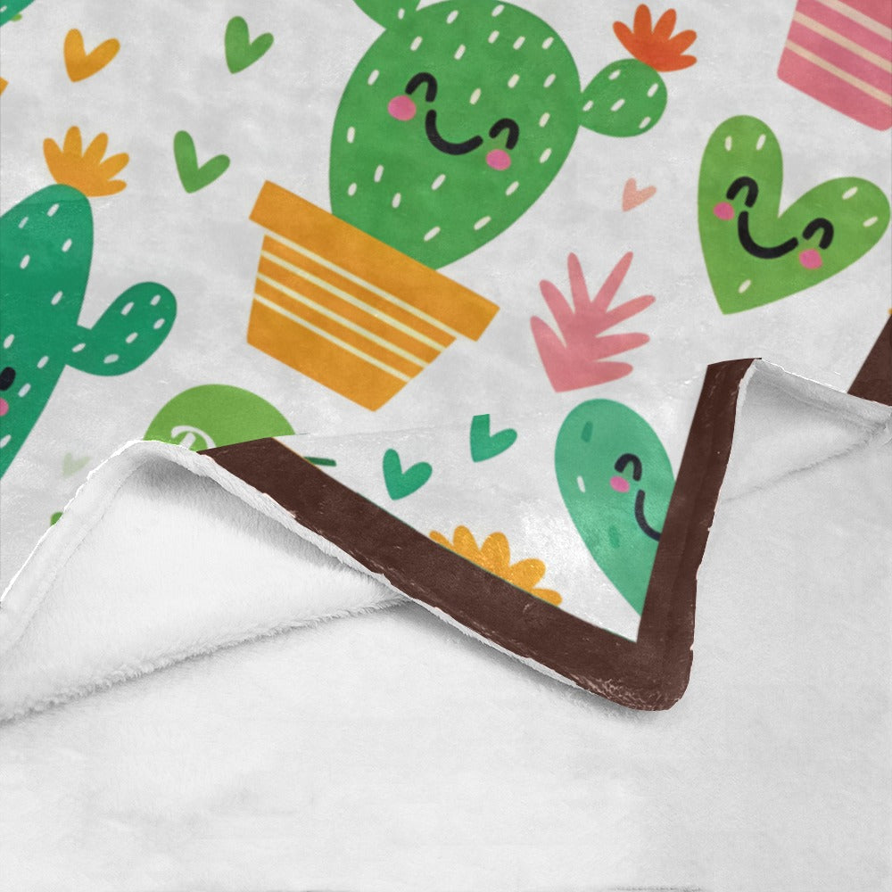 Kawaii Cactus Blanket (B275)