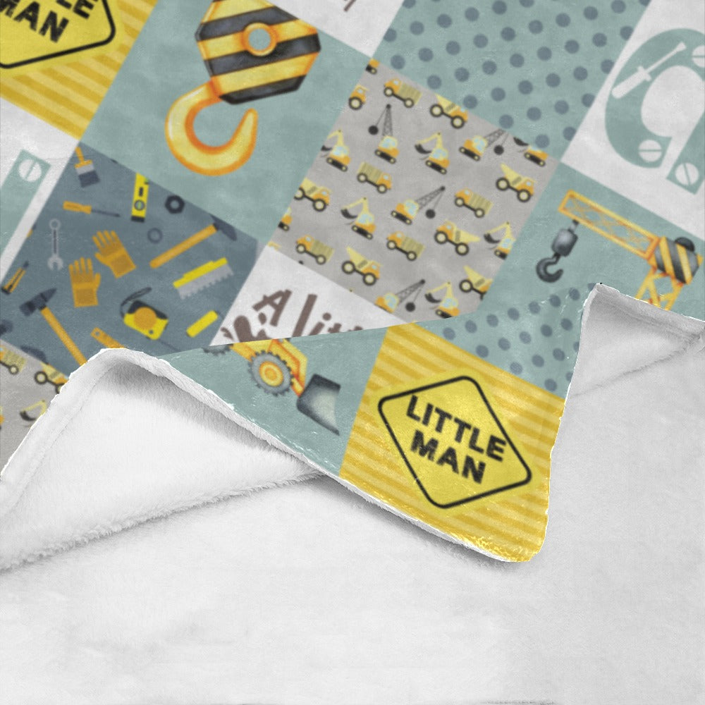 Little Man Construction Blanket (B324)
