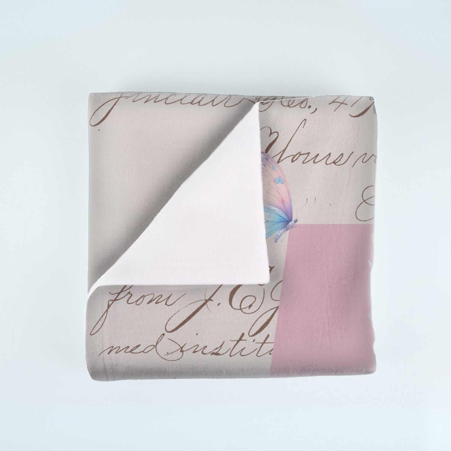 Ballerina Script Blanket (B071)