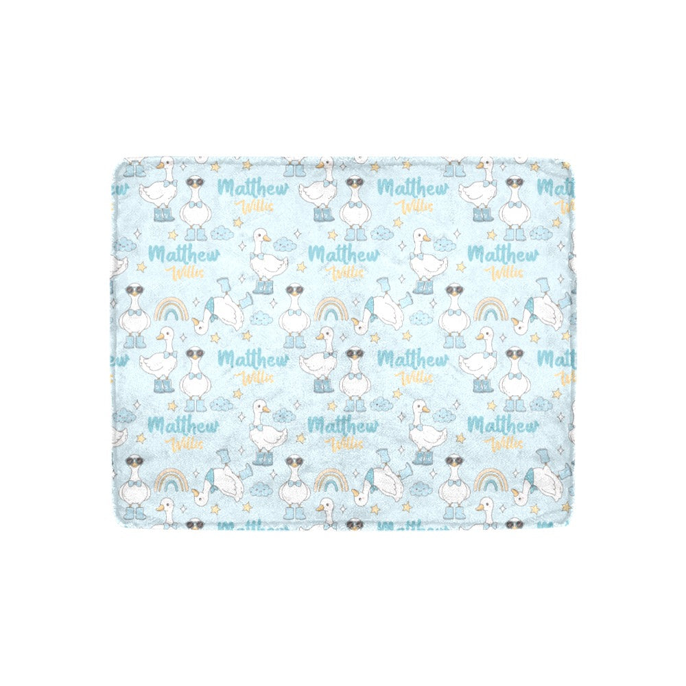 Silly Goose: Goose in Boots Blanket (B178)
