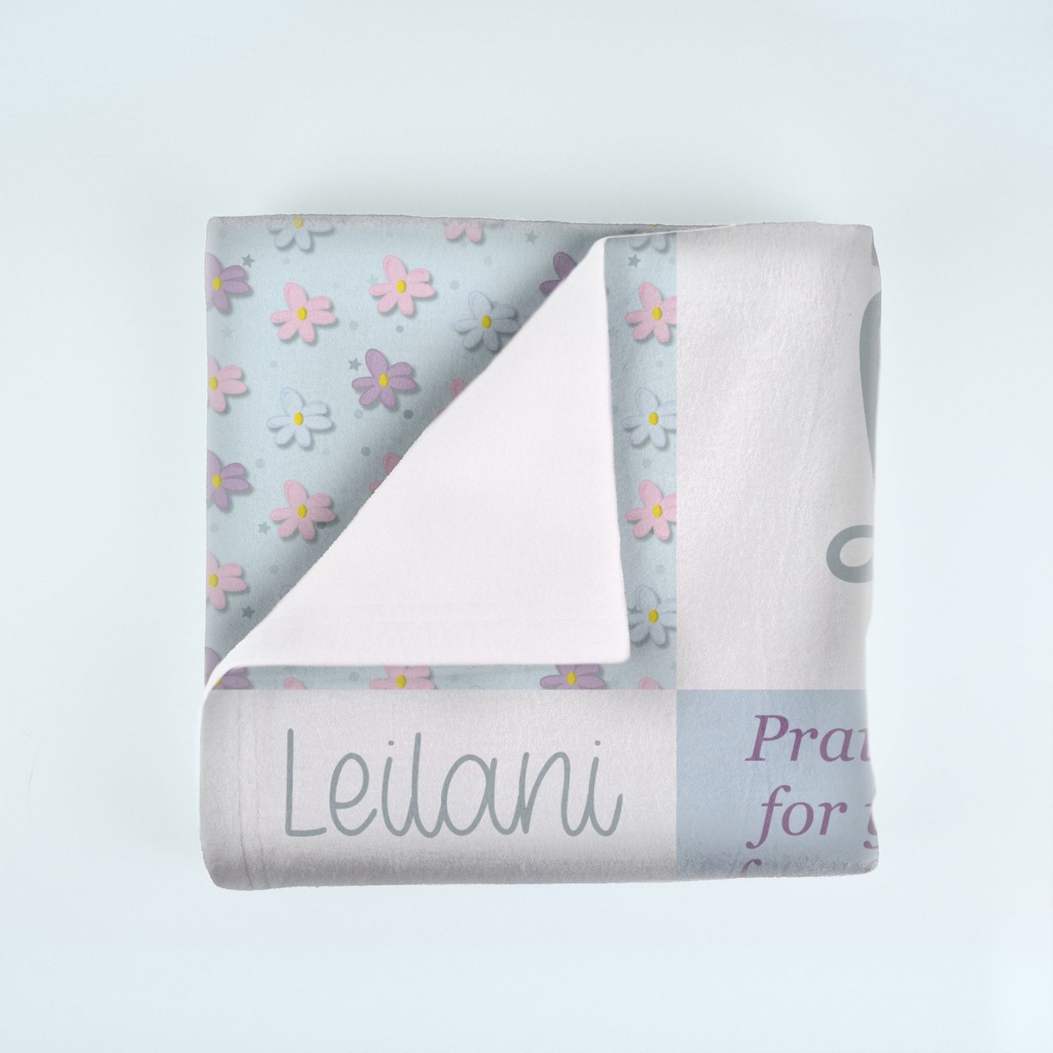 Christian Affirmations Blanket (B093) (Blue)