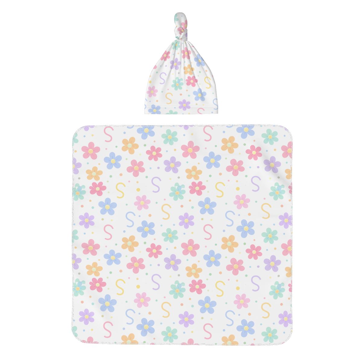 Springtime Flower Bed Swaddle Set (B302)