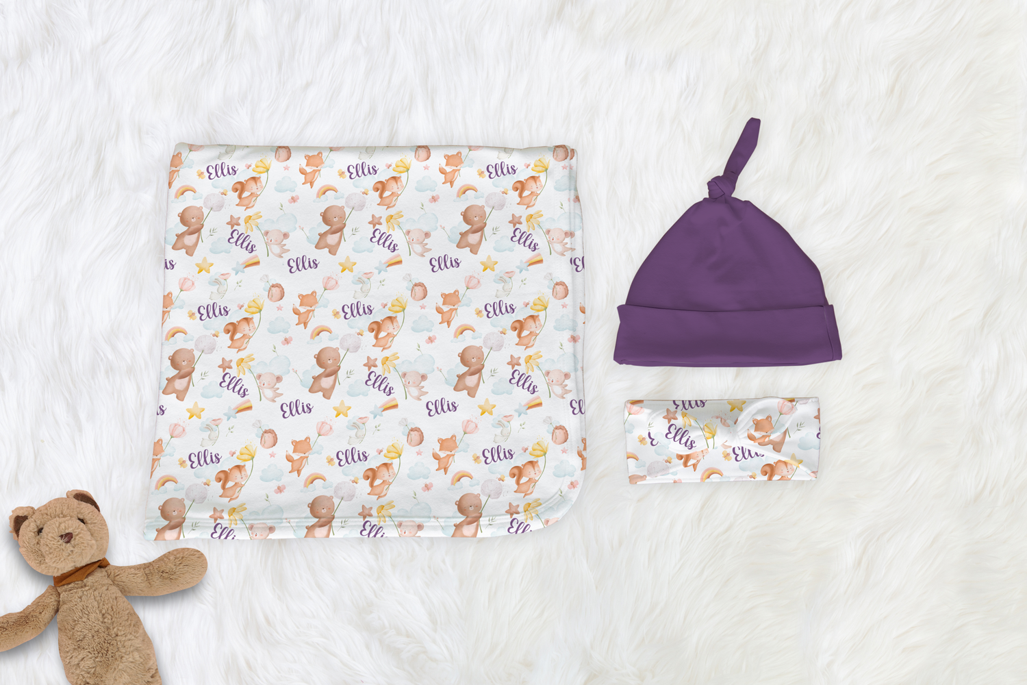 Dreamy Woodland Swaddle Set (B159)