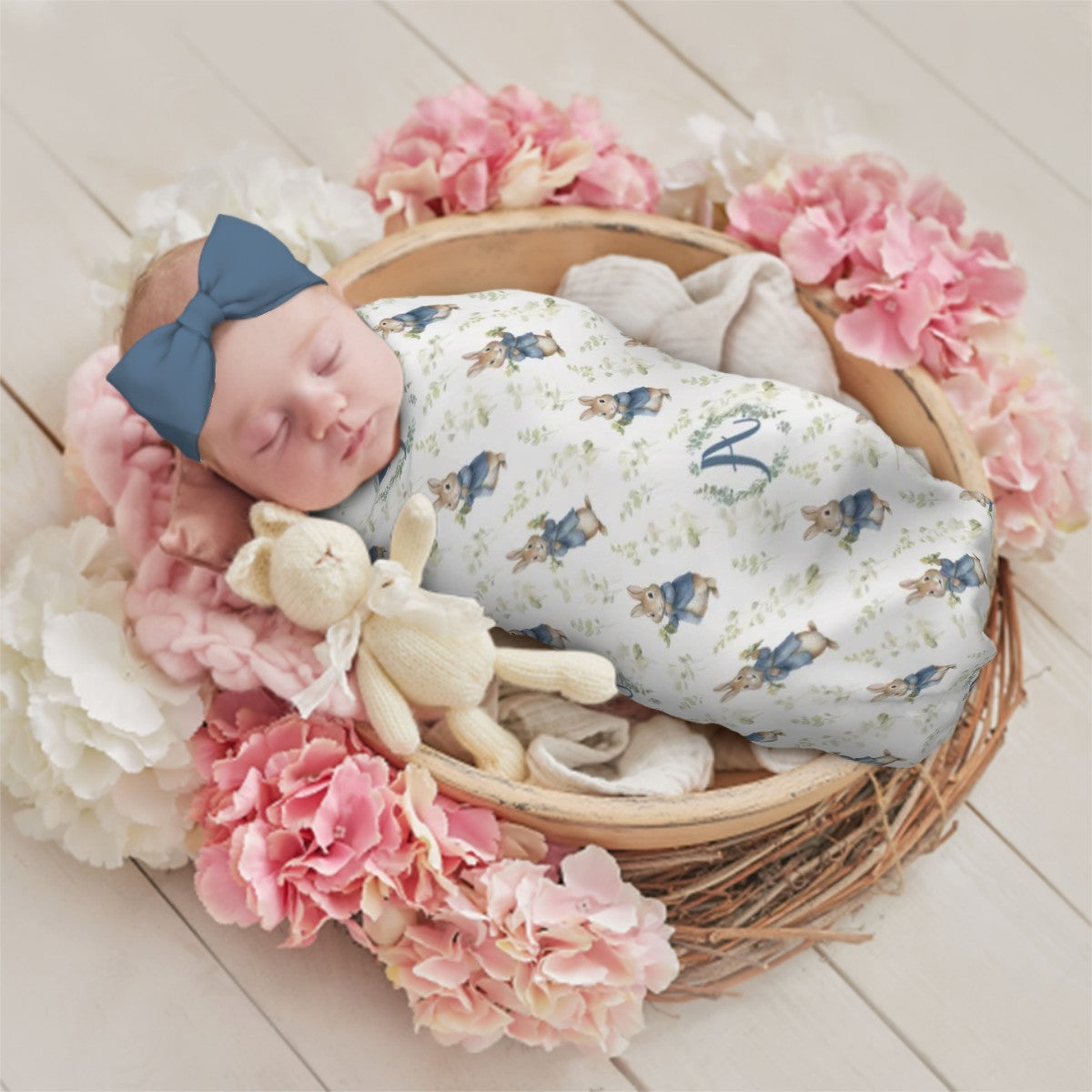 Storybook Bunny Patch Swaddle Set (B291)